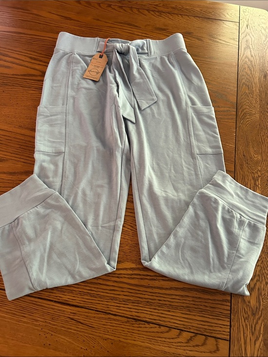 Weatherproof Pants - Light Blue Cozy Tie-Waist Jogger Pants/9